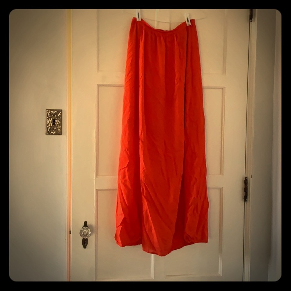 EUC Scarlet red LOFT maxi skirt